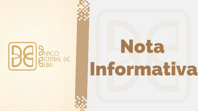 Nota Informativa Banco Central Nota Informativa Banco Central