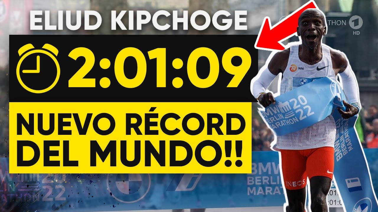 Eliud Kipchoge  récord del mundo en el BMW Maraton de Berlín