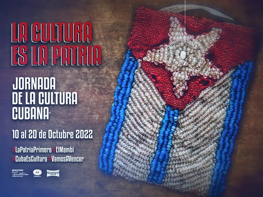 Cartel Jornada de la Cultura Cubana 2022