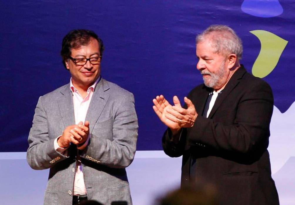 Gustavo Petro y lula da Silva Gustavo Petro y Lula da Silva