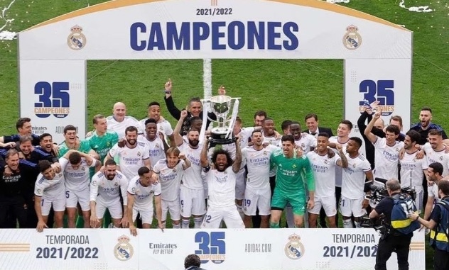 Real Madrid ganó el título de la Liga Santander