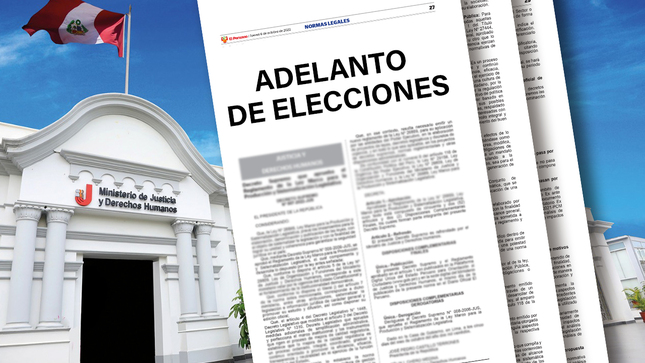 Adelanto en las elecciones en Perú Adelanto en las elecciones en Perú