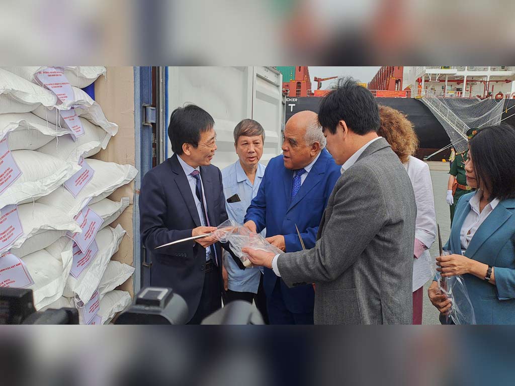 donativo de arroz vietnamita para Cuba donativo de arroz vietnamita para Cuba