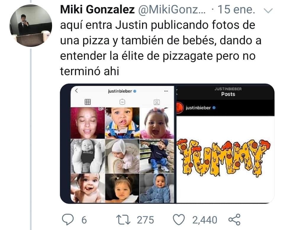 Usuario de Twitter difundiendo la teoría-2020 Usuario de Twitter difundiendo la teoría-2020