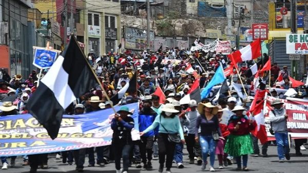 Protestas en Perú contra Boluarte