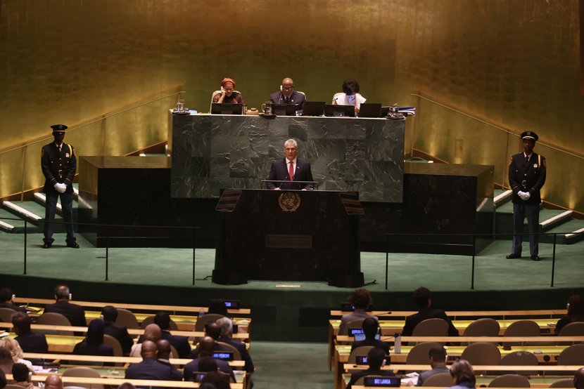 Díaz-Canel en Debate General del 78 Periodo Ordinario de Sesiones de la Asamblea General de las Naciones Unidas