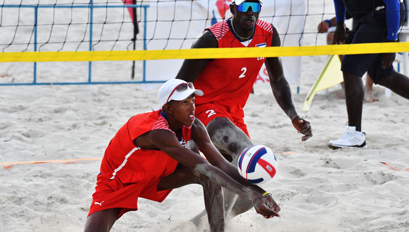 Noslen Díaz y Jorge Luis Alayo voly de playa Noslen Díaz y Jorge Luis Alayo voly de playa