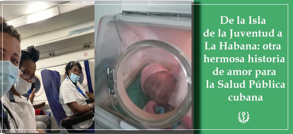 Médicos isleños y bebé Médicos isleños y bebé