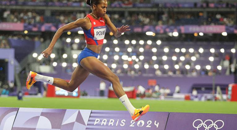 Finalistas olímpicas en el triple del mitin atlético de Miramas Finalistas olímpicas en el triple del mitin atlético de Miramas