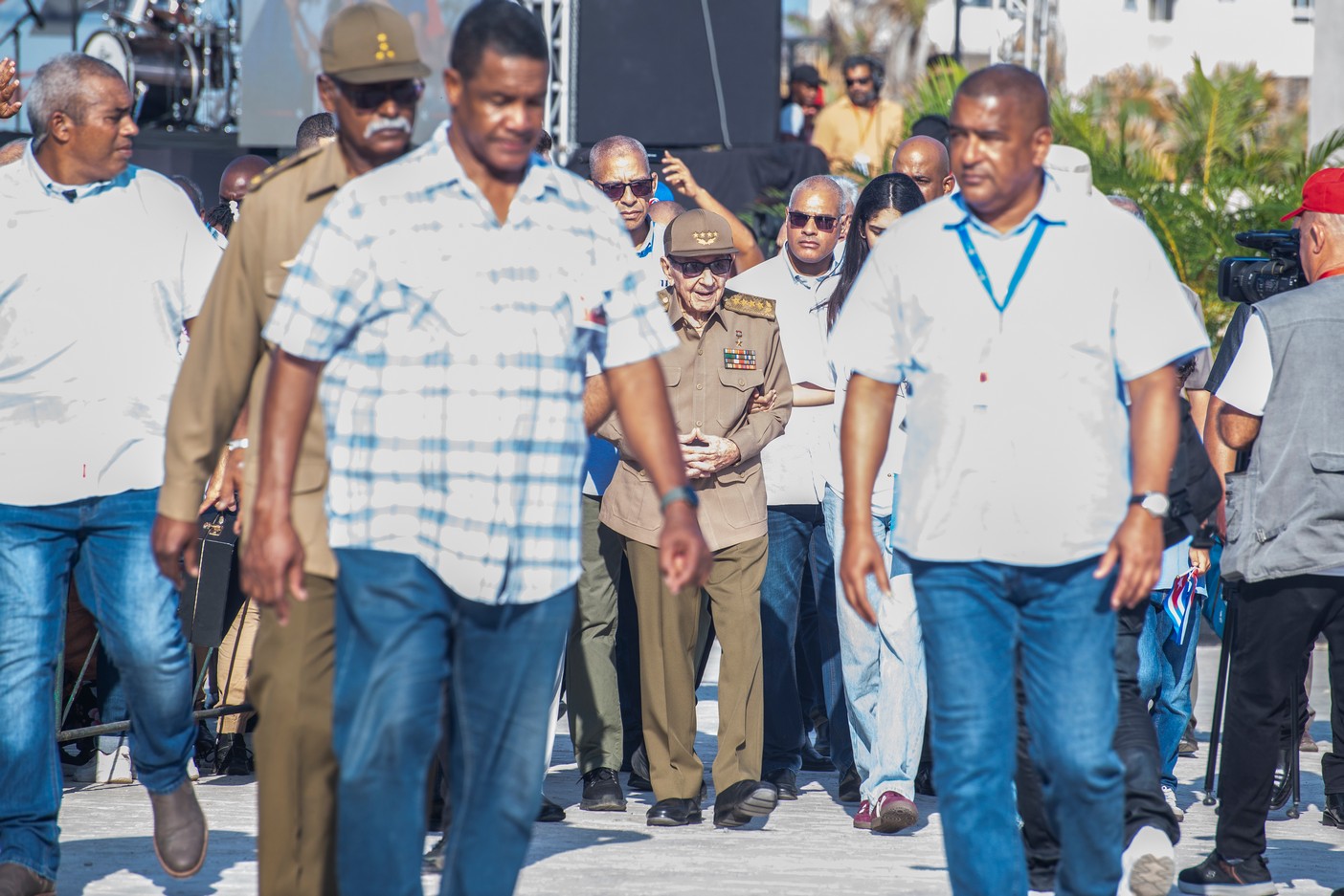 Desfile por el primero de mayo en La Habana