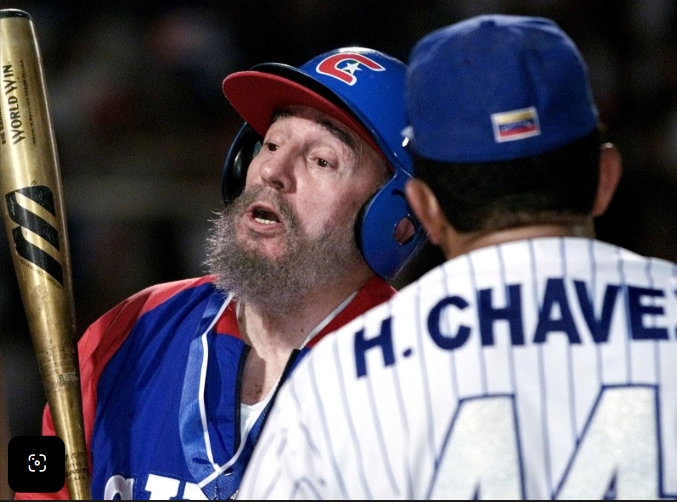 Fidel y Chávez béisbol 